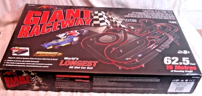 NEW AFX 22020 MEGA G+ GIANT RACEWAY HO SLOT SET W/ 2 FORMULA CARS(MEGA G+)-62.5" - Image 1 of 4