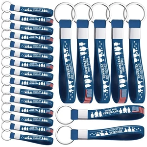 200 Stck. Veterans Day Geschenk Silikon Schlüsselanhänger Geschenkset Militärtag Party Favorit... - Bild 1 von 7