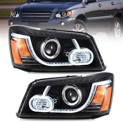 Faros LED VLAND para Toyota Highlander 2001-2007 lente transparente izquierda+derecha Foto 1 de 4