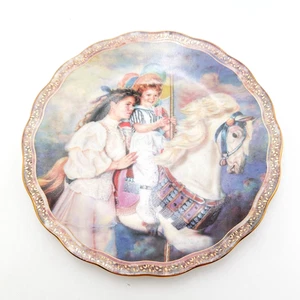 Karussell Pferd Sammelteller Sandra Kuck Bradford Exchange 2003 8"D - Bild 1 von 6