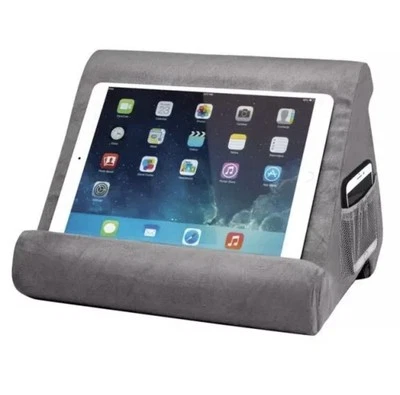 Ontel Pillow Pad Gray Deluxe Multi Angle Soft Tablet Stand NEW - Image 1 of 4