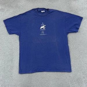 Camicia Phish Vintage Uomo XL Blu Manica Corta Anni 90 Band Ingegnere di Volo Concerto - Foto 1 di 9