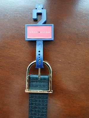 Tommy Hilfiger Mujer Cinturón Negro Nuevo con Etiquetas 11/2" Ancho Cuero Sintético Foto 1 de 4