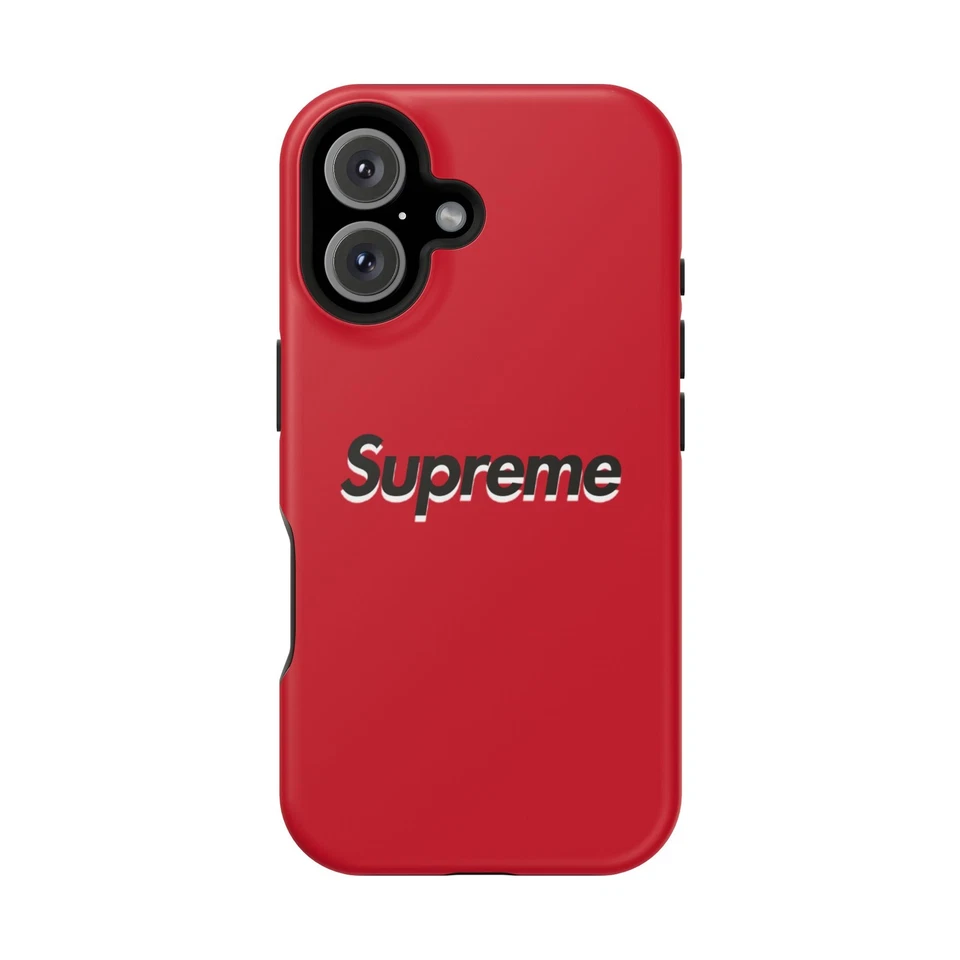 Red iPhone 17 Case Supreme Logo Protective Cover - Image 1 of 1