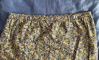 Saia Midi Jersey Floral Cotswold Collections x Liberty “Wiltshire” Extra Grande Excelente Estado Usado - Imagem 1 de 4