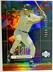 2001 Upper Deck e-Card Todd Helton Colorado Rockies #E4 - Picture 1 of 2