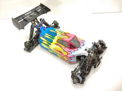 Tekno RC EB48 1/8 4x4 Electric Truggy Roller Slider Chassis w/ Custom Body Used - Image 1 of 4