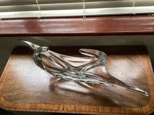 Vintage Large Murano Clear Art Glass Bowl/ Dish / Centrepiece - Picture 1 of 10