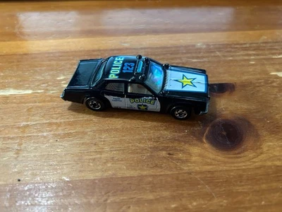 Hot Wheels полицейский автомобиль #123 винтажный 1977 черный литой Малайзия 1:64 - Изображение 1 из 4