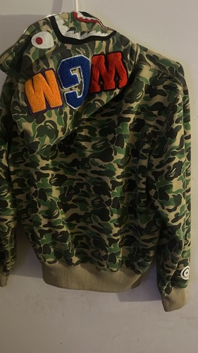 A BATHING APE (BAPE) Felpa con cappuccio scimmia da bagno verde taglia piccola BAPE