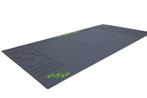 RC Raceworx Flight Deck Pit Mat 23x48 - Gray and Green - Picture 1 of 8