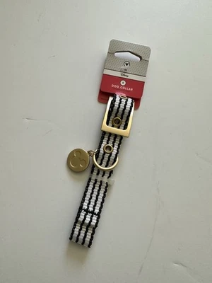 Nuevo Disney S Collar de Perro Mickey Mouse Dije Negro Blanco Rayas Hasta 25 Ib Objetivo Foto 1 de 4