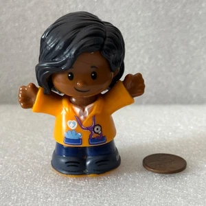 Fisher Price Little People Rettungssanitäter Krankenschwester Arzt Afroamerikanischer Krankenwagen - Bild 1 von 10
