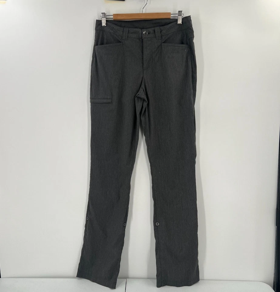Pantalones de Senderismo Eddie Bauer 6T Alto Travex Nylon Convertibles Enrollables Gris Elástico Foto 1 de 4