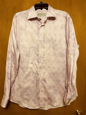 Etro Floral Dress Shirt EXCELLENT CONDITION Pink Purple Italy Men’s Size 42 - Image 1 of 4