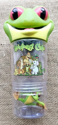 Taza de recuerdo con cabeza de rana de árbol Rainforest Café 3D con mango y juguete 10" Foto 1 de 4