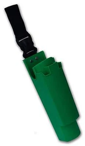 Cubo profesional de limpieza de ventanas verdes en un cinturón/cubo de cadera (equipo) - Imagen 1 de 2