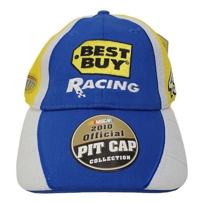Gorra NASCAR Best Buy Racing Pit Cap 2010 Richard Petty #43 Yellow Chase auténtica Foto 1 de 4