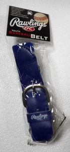 Rawlings 1 Size Youth Baseball Belt 20"-34" Pro-Stretch Adjustable Blue - Picture 1 of 3