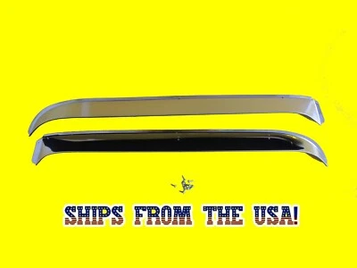 Stainless Door Window Visor Ventshade Kit For 72 93 Dodge Truck 1972 1993 - Image 1 of 3