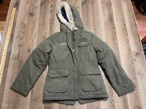 OshKosh B'gosh Jacket, Youth Girl's Size 10, Green, Full Zip, Winter, Pockets - Picture 1 of 12