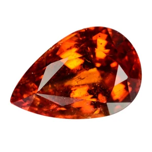 3,57 quilates Impresionante Lustre Naranja Espesartita Granate Corte Brillante CON CERTIFICACIÓN GLC. - Imagen 1 de 1