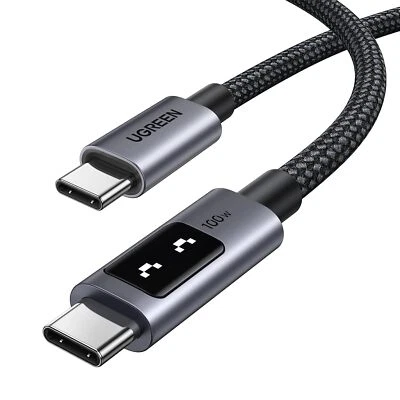 UGREEN USB C to USB C 100W Fast Charging Cable w/ LED Display 3.3FT - Image 1 of 4