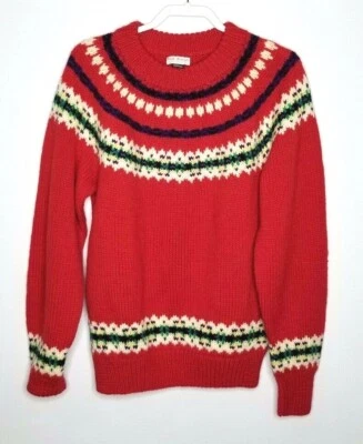 Suéter de esquí rojo de lana Jack Harper de colección US XL Pullover manga larga tejido Foto 1 de 4