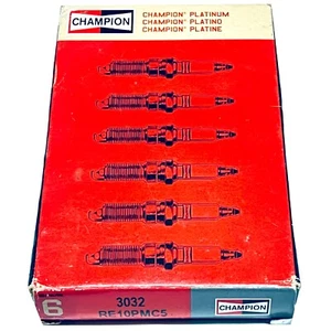 Champion Platinum Power 3032 Spark Plug RE10PMC5 6 Pack, 037551137060 - Picture 1 of 3