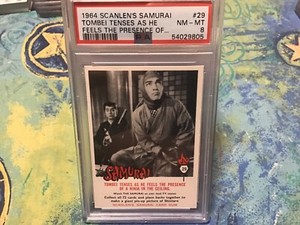 1964 RARE SCANLENS Shintaro the Samurai card 29 PSA 8 NM-MT POP1 none higher