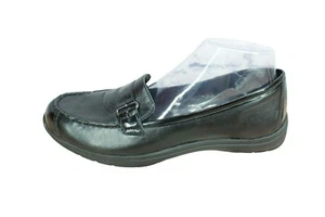 LL Bean Damen schwarz Leder Slipper flach Mokassin Loafer Schuhe Größe 9 M - Bild 1 von 9