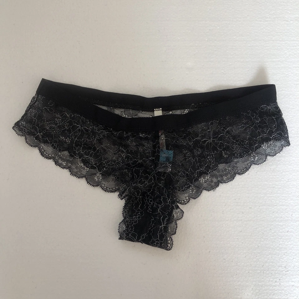 Bragas Charlotte Russe negras con cordones talla S nuevas con etiquetas Foto 1 de 3