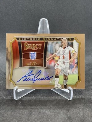 2015-16 Panini Select Soccer Alan Shearer Historic Signatures Auto /186 England - Image 1 of 2