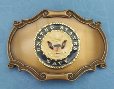 Редкая винтажная пряжка ремня ВМС США 1978 Raintree совершенно новая  - Изображение 1 из 4