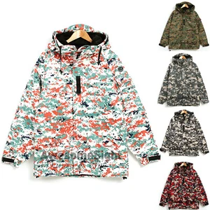 Herren Qualität Stilvoll Ski Snowboard Kapuze Jacke Pullover Parka Mantel Tops ACU S-2XL - Bild 1 von 12