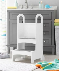 Whitmor Kids Helper Step Stool 16' W x 31' H x 18'' D White - Picture 1 of 2