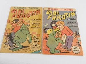 BD BIBI FRICOTIN n° 2 n° 3 de 1955 Jeunesse Joyeuse Lacroix 18,5 x 26,5 cm - Imagen 1 de 13