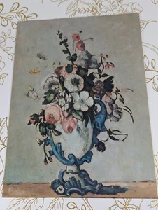Vase Of Flowers Paul Cezanne Vintage Art Print National Gallery Lithograph 8X11  - Picture 1 of 6