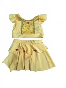 Disney, Beauty & The Beast, Belle, Yellow Girl's Top and Skirt Set, Size 5T - Picture 1 of 1