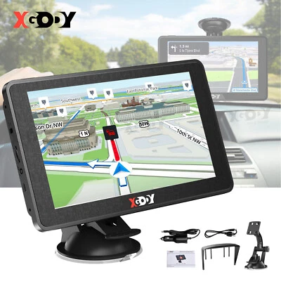 XGODY 7'' LKW Navigationsgerät GPS Navi Navigation 16GB 256MB Europa Karten POIs - Bild 1 von 4
