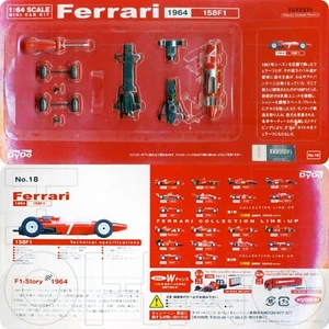 FERRARI 158F1 #7 1964 JOHN SURTEES MINI CAR KIT KYOSHO DYDO post 156F1 1:64 NEW - Picture 1 of 9