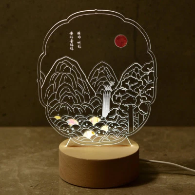 Design LED Handgemachte Bambus Perlmutt Nachttischtlampe Korea Asien Neu Luxus - Bild 1 von 4