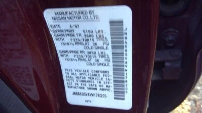 Driver Side View Mirror Power Heated From 12/98 Fits 96-99 PATHFINDER 1172533 - Image 1 of 4