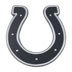 Indianapolis Colts Premium Solid Metal Logo Car Truck Emblem Decal Chrome Auto - Picture 1 of 1