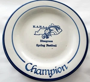 LOUISVILLE STONEWARE K.A.H.A. Bluegrass Spring Festival "Champion" Plate - Picture 1 of 7