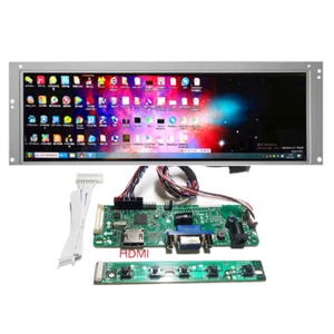 14.9" 1280x390 Ultrawide Auxiliary Monitor Bar LCD Display HDMI VGA Driver Board - Picture 1 of 8