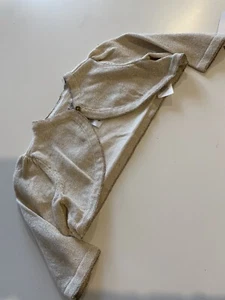 NWT Just One You Special Occasions Gold Cropped Cardigan Sz 3M Shimmery Formal - Picture 1 of 7