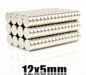 5pcs 12x5mm Super Powerful Strong Round Neodymium Disc Magnets N35 Rare Earth RR - Bild 1 von 1