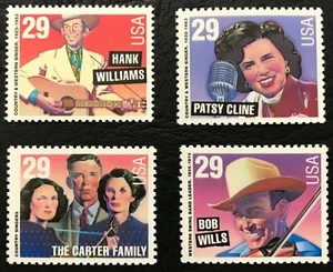 1993 Scott #2771-2774, 29¢, COUNTRY MUSIC - Mint NH - Set of 4 Single Stamps  - Picture 1 of 1
