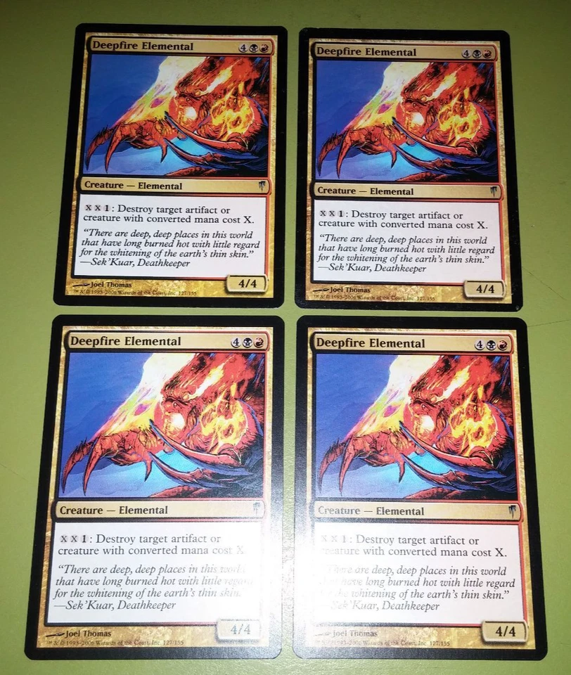 Deepfire Elemental x4 Coldsnap 4x Playset Magic the Gathering MTG - Image 1 of 1